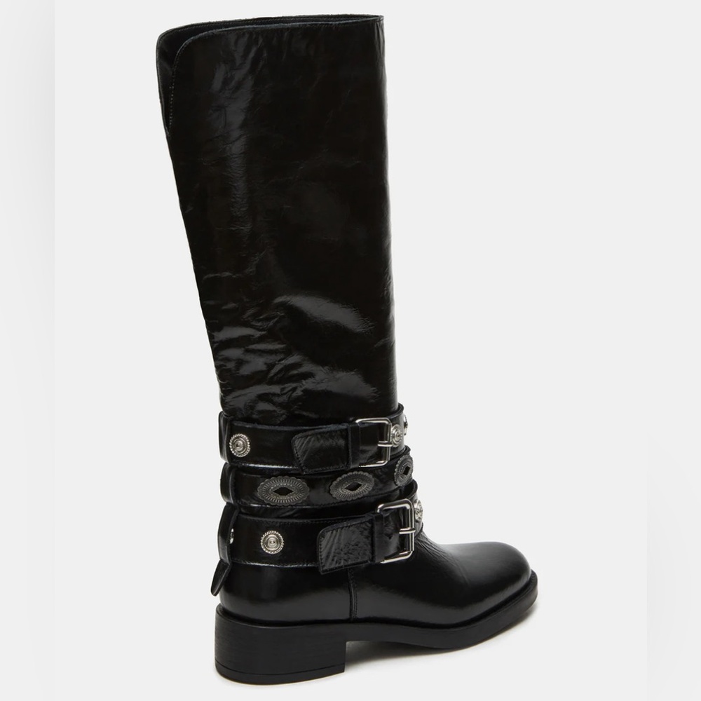 Steve Madden Colt Black Leather Boot